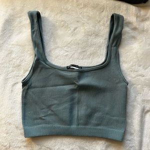 Zara teal tank top